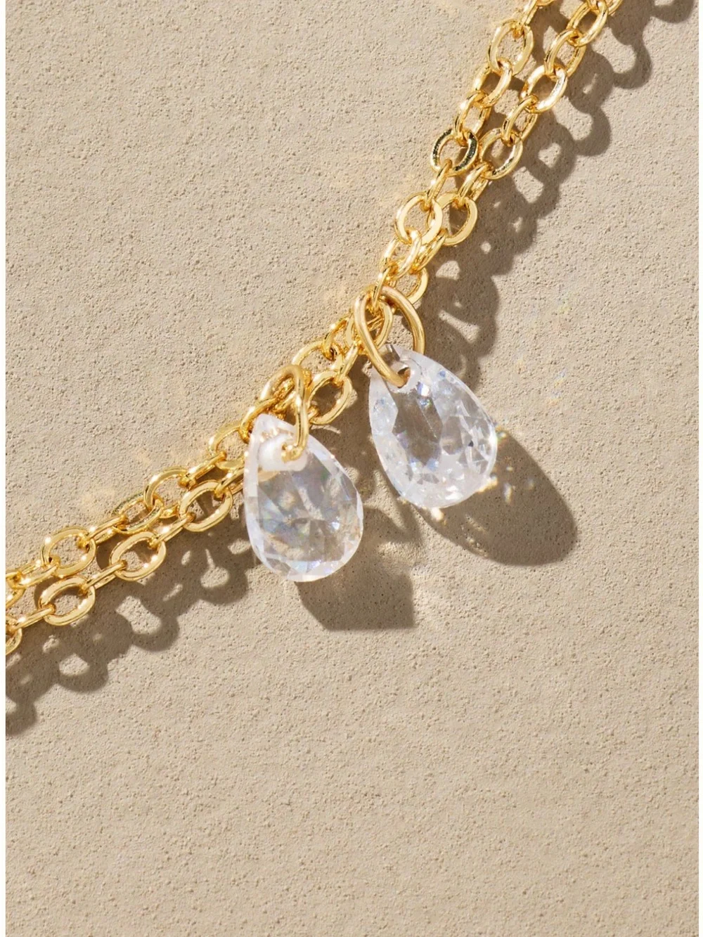 NWT Anthropologie Drippy Crystal Necklace